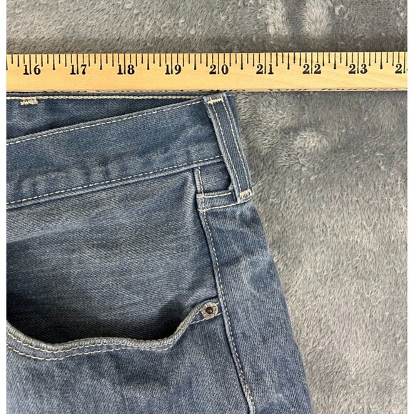 Levi’s 501 Jeans Men’s 44x32 (40x30.5) Straight Leg Button Fly Medium Wash Blue - Picture 9 of 13